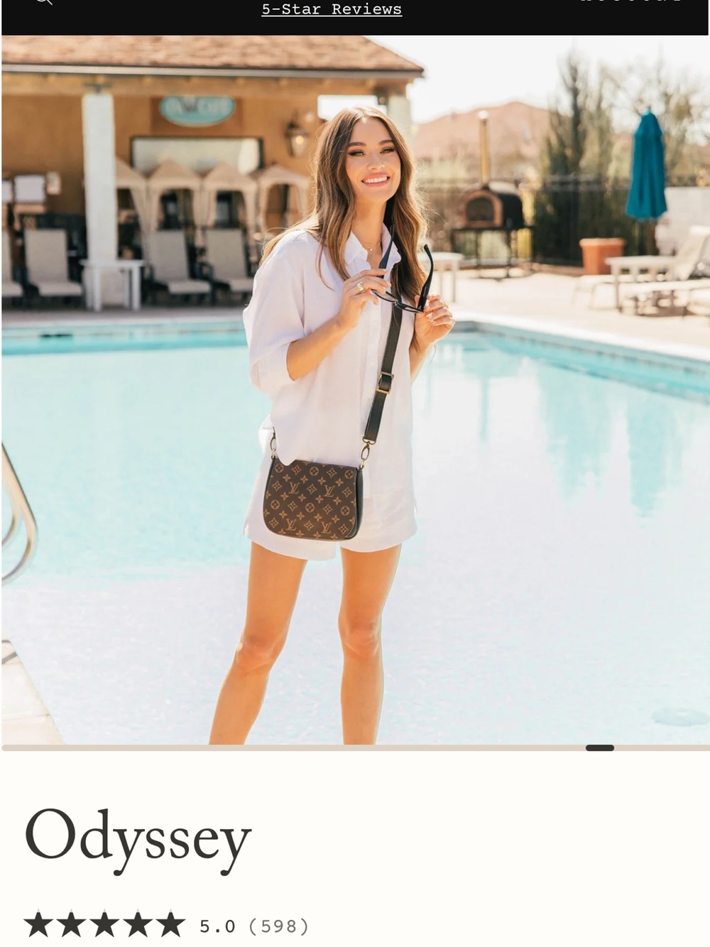 Vintage boho Louis Vuitton Brown Monogram Crossbody Bag with Gold Hardware - Picture 7 of 7